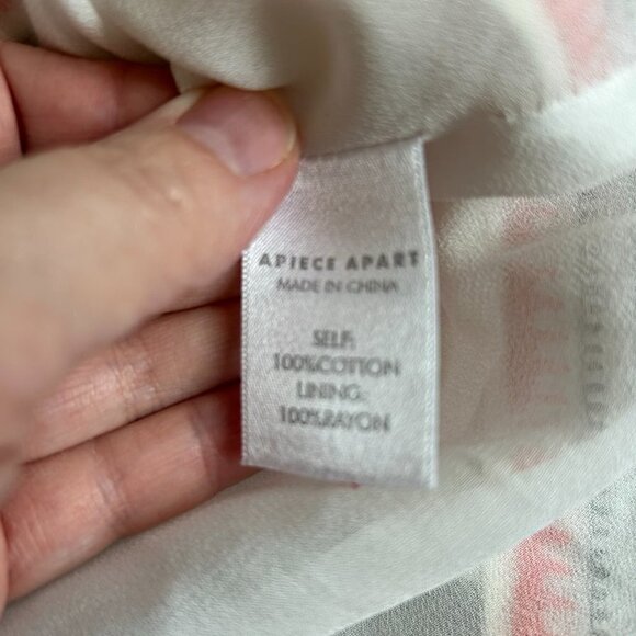 APIECE APART Women's Cotton Southwestern Oversized Nueva Tewa Dress US 2 - Picture 11 of 15